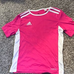 Adidas Kids Fuchsia and White Jersey